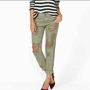 Distressed one teaspoon jeans
